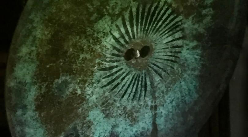 Melissa Strawser, Intaglio Sculpture, Bertoia Gongs, Metal Works on Paper, Pennsylvania Artists, Etching Bertoia Gongs, Intaglio Sculpture, Bertoia Sounding Gongs, 